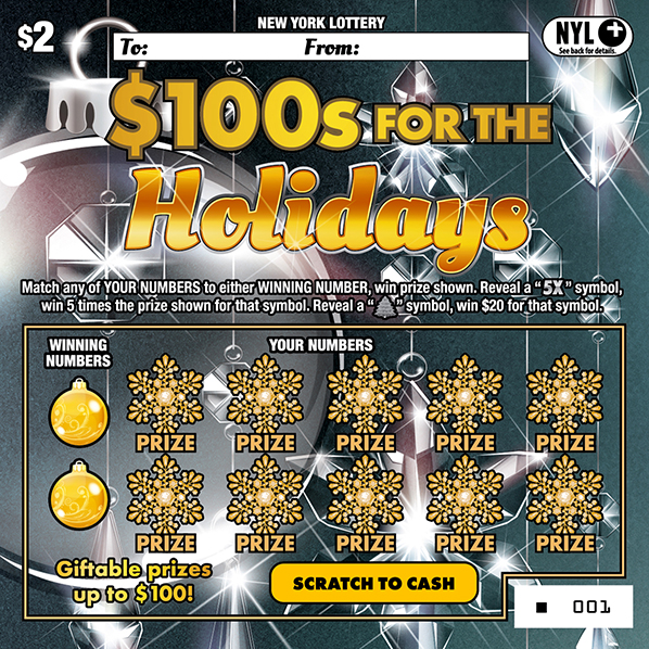 $100s FOR THE HOLIDAYS ticket