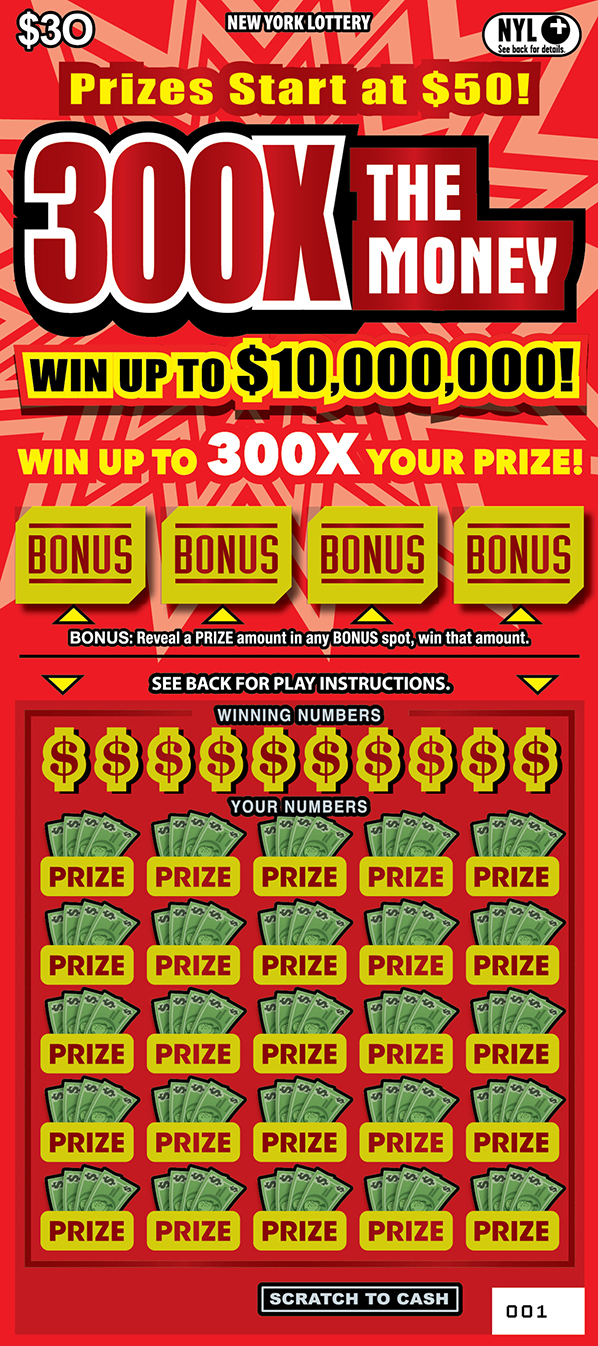 300X THE MONEY ticket