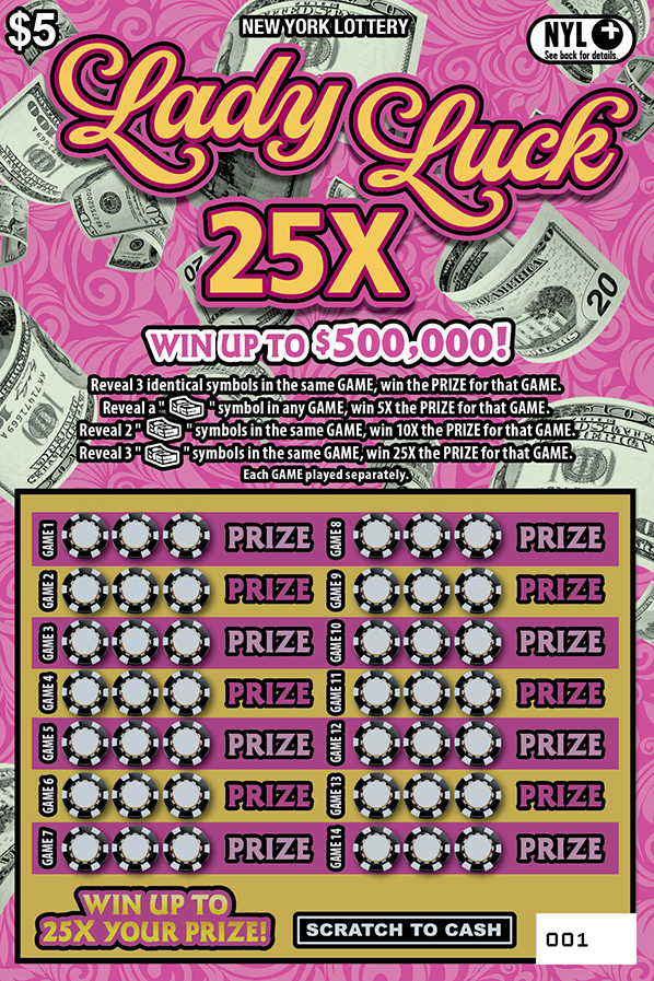 LADY LUCK 25X ticket