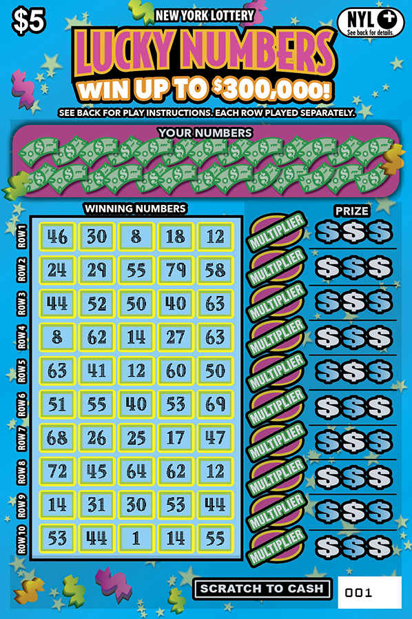 LUCKY NUMBERS ticket