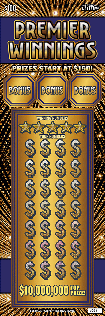 Premier Winnings ticket