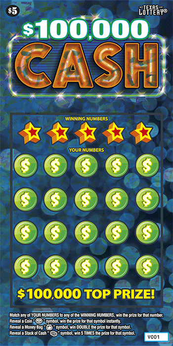$100,000 Cash ticket
