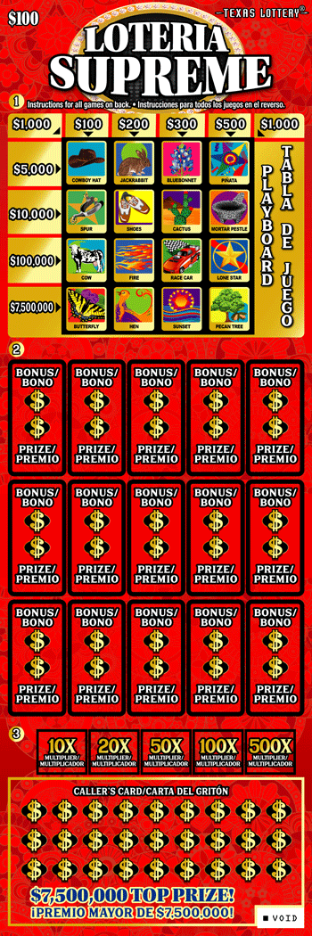 Loteria Supreme ticket
