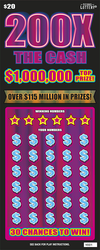 200X The Cash ticket