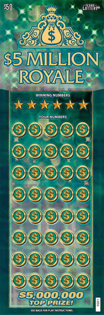 $5 Million Royale ticket