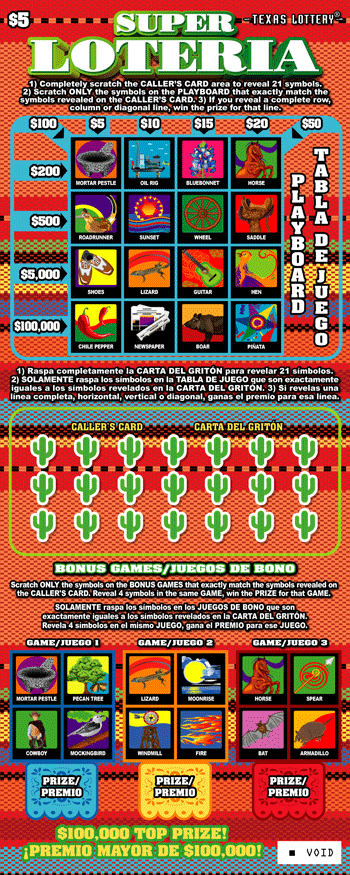 Super Loteria ticket