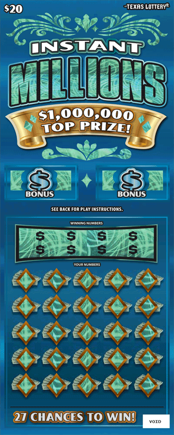 Instant Millions ticket