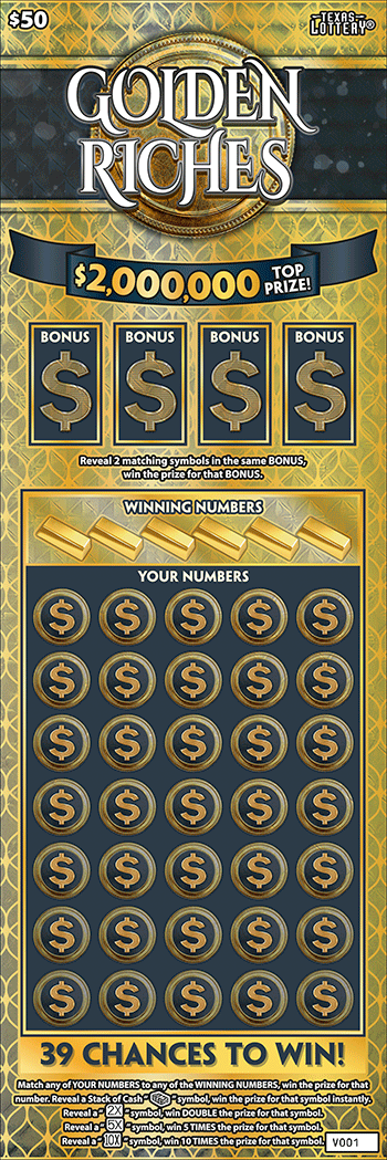 Golden Riches ticket