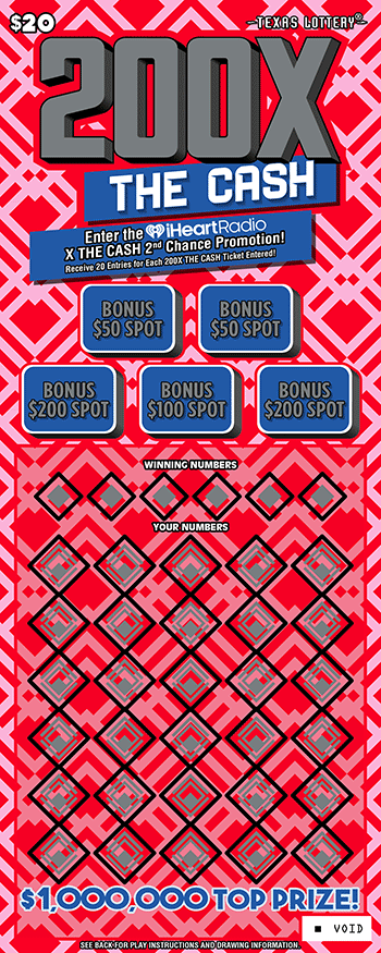 200X The Cash ticket