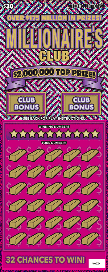Millionaire's Club ticket