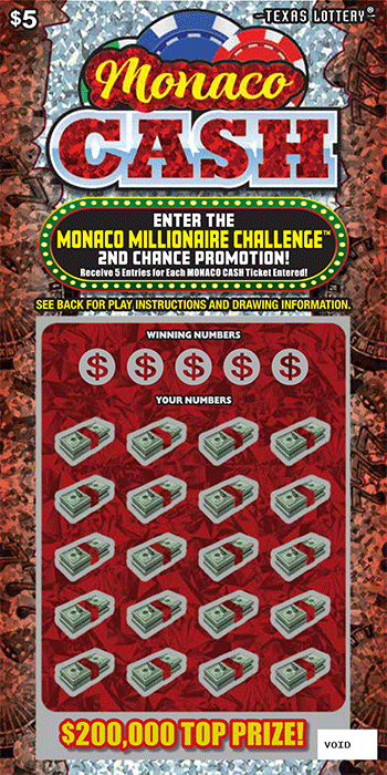 Monaco Cash ticket