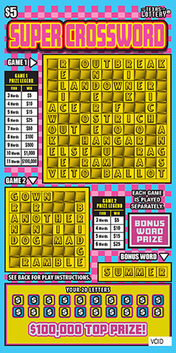 Super Crossword ticket
