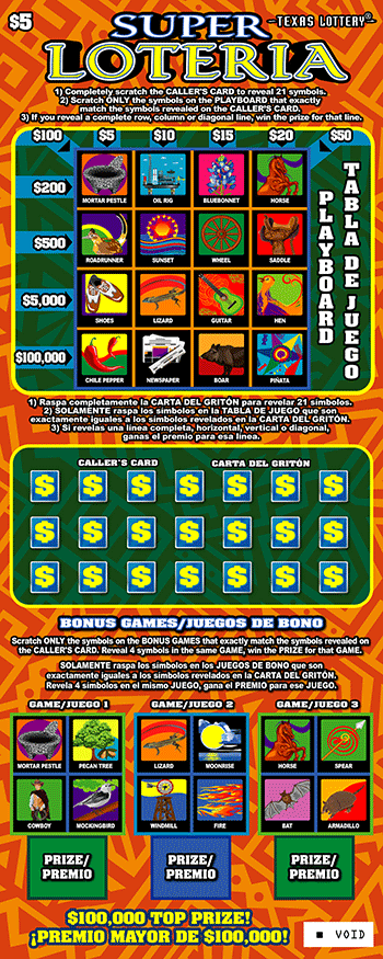 Super Loteria ticket